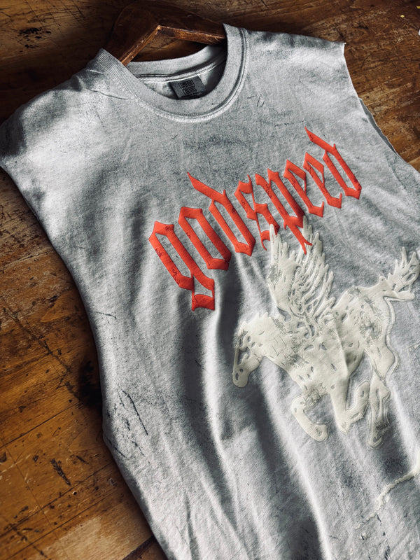GODSPEED TIE DYE TEE CUTOFF