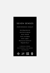 Seven Senses Henley White LS